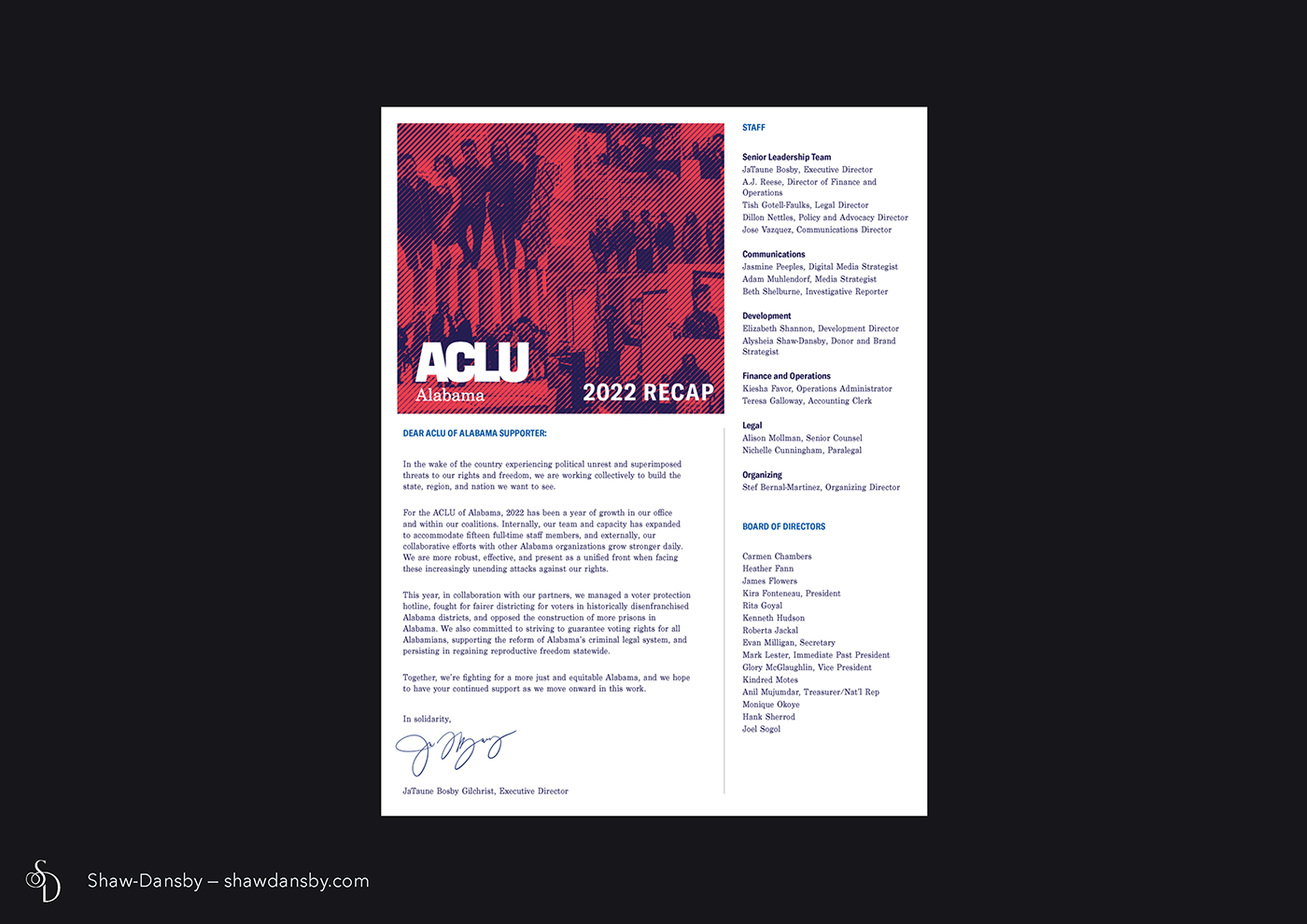 ACLU of Alabama 2022 Fall Newsletter 1
